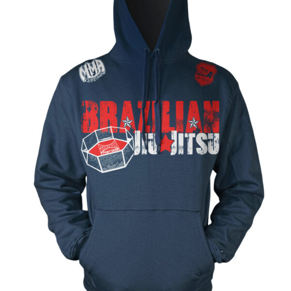 BRAZILIAN JIU JITSU UFC OCTAGON FIGHT RING PULLOVER HOODIE SWEATSHIRT