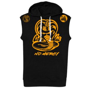 Cobra Kai No Mercy Karate Kid Netflix Tv Show Series Sleeveless Hoody Fleece Pullover