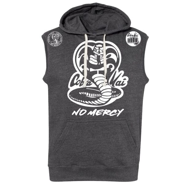 Cobra Kai No Mercy Karate Kid Netflix Tv Show Series Sleeveless Hoody Fleece Pullover