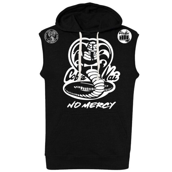 Cobra Kai No Mercy Karate Kid Netflix Tv Show Series Sleeveless Hoody Fleece Pullover