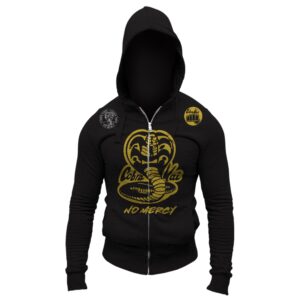 Cobra Kai No Mercy 80's Movie The Karate Kid Youtube Show Adult Full Zip-Up Hoodie Sweatshirt