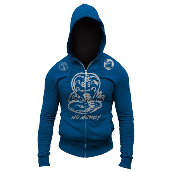 Cobra Kai No Mercy 80's Movie The Karate Kid Youtube Show Adult Full Zip-Up Hoodie Sweatshirt