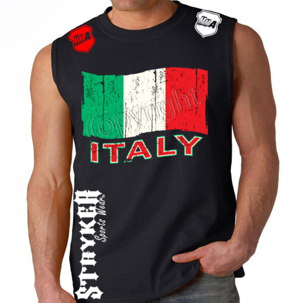 ITALY ITALIAN FIFA WORLD CUP SOCCER MMA MENS MUSCLE SHIRT