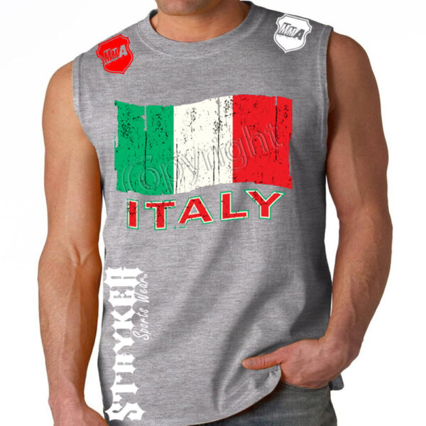 ITALY ITALIAN FIFA WORLD CUP SOCCER MMA MENS MUSCLE SHIRT