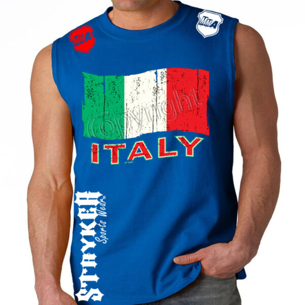 ITALY ITALIAN FIFA WORLD CUP SOCCER MMA MENS MUSCLE SHIRT