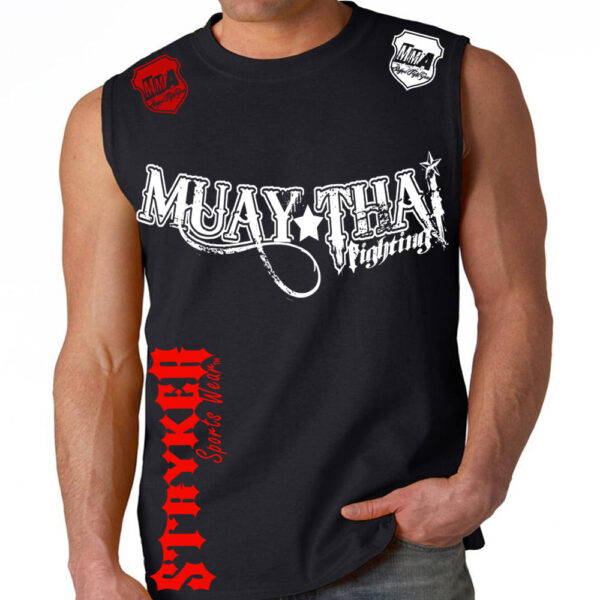 MUAY THAI FIGHTING STRYKER MMA MENS MUSCLE SHIRT