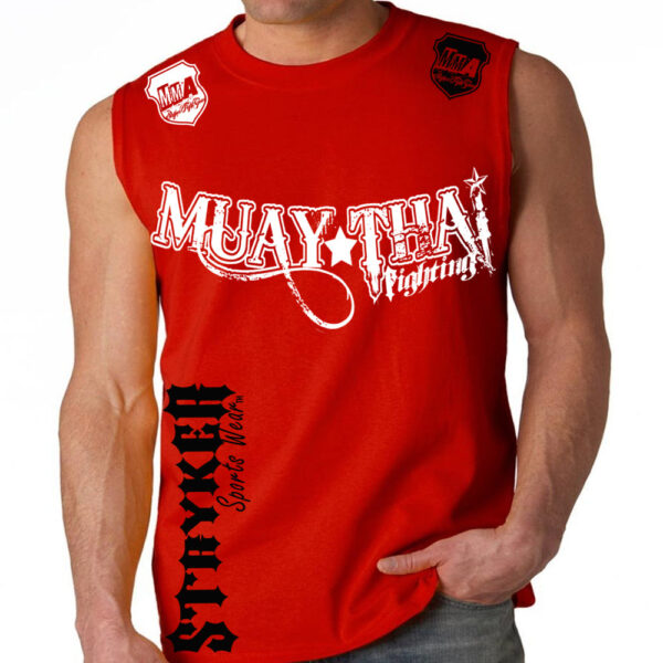 MUAY THAI FIGHTING STRYKER MMA MENS MUSCLE SHIRT