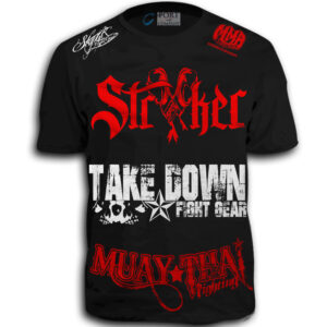 Stryker Fight Gear Y MMA GLOVES Takedown Fight Gear Skulls Muay Thai Fighting BJJ Walkout T-Shirt