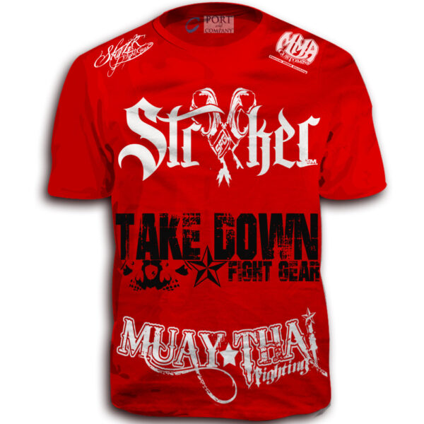 Stryker Fight Gear Y MMA GLOVES Takedown Fight Gear Skulls Muay Thai Fighting BJJ Walkout T-Shirt