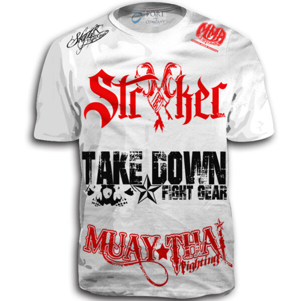 Stryker Fight Gear Y MMA GLOVES Takedown Fight Gear Skulls Muay Thai Fighting BJJ Walkout T-Shirt